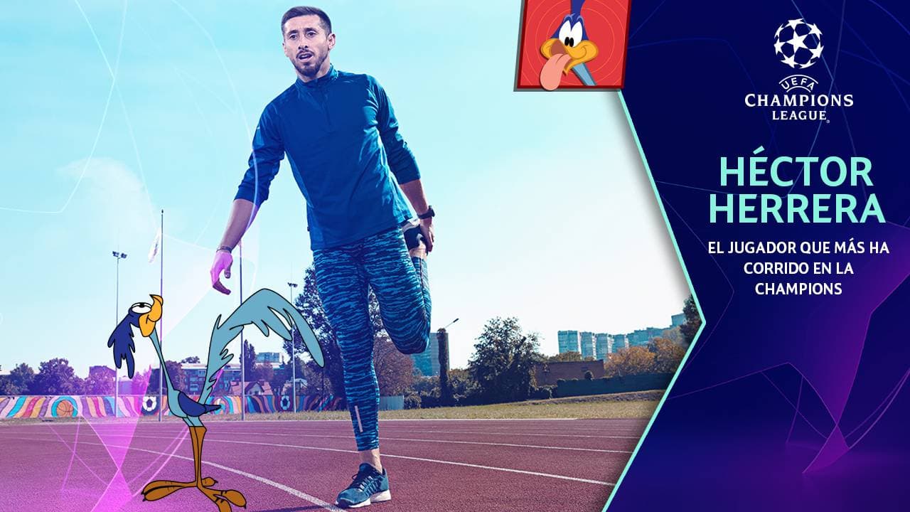 ¡Casi llega a 100 km! Héctor Herrera es el ‘Correcaminos’ de la Champions League