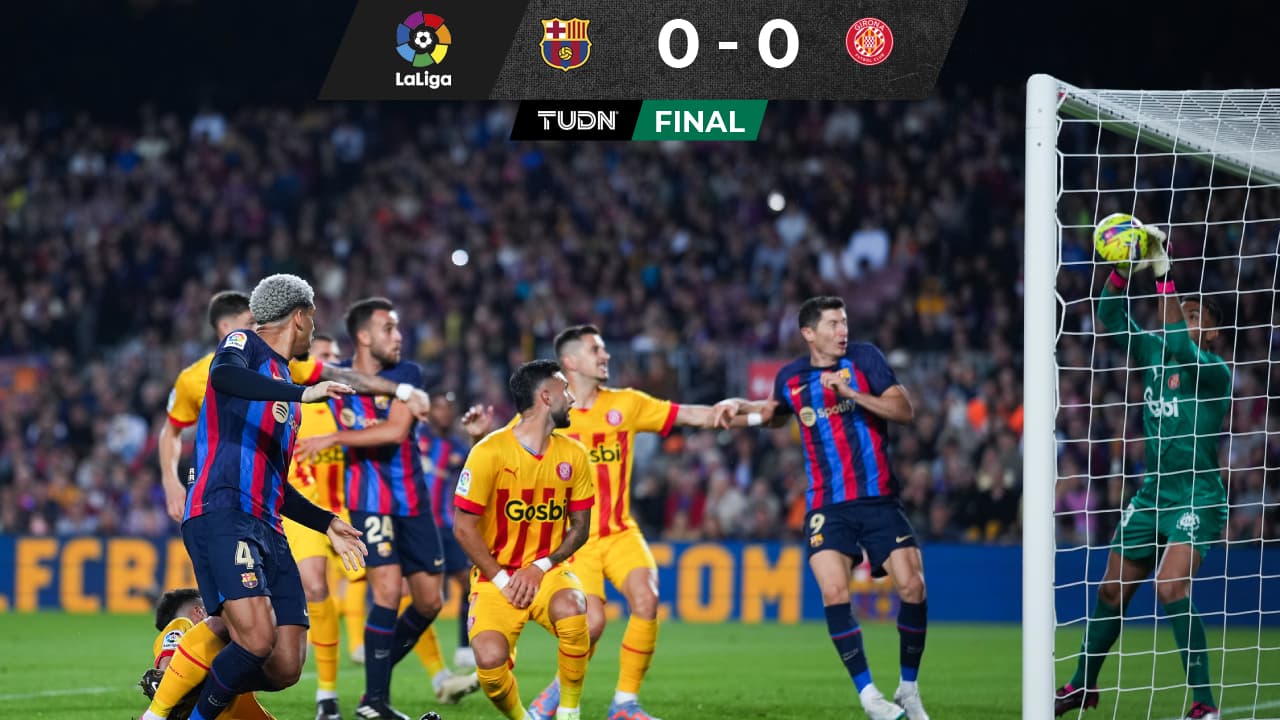 Barcelona no puede ante el Girona y empata sin goles 
