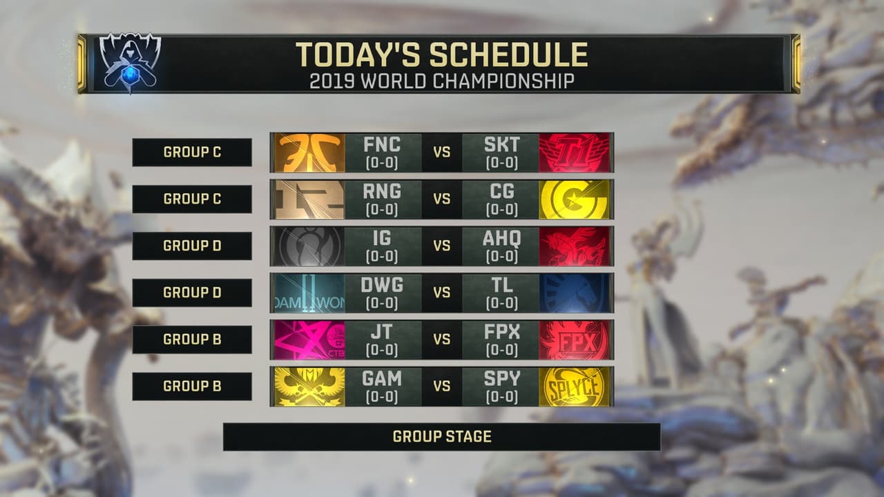 Las partidas del día 1