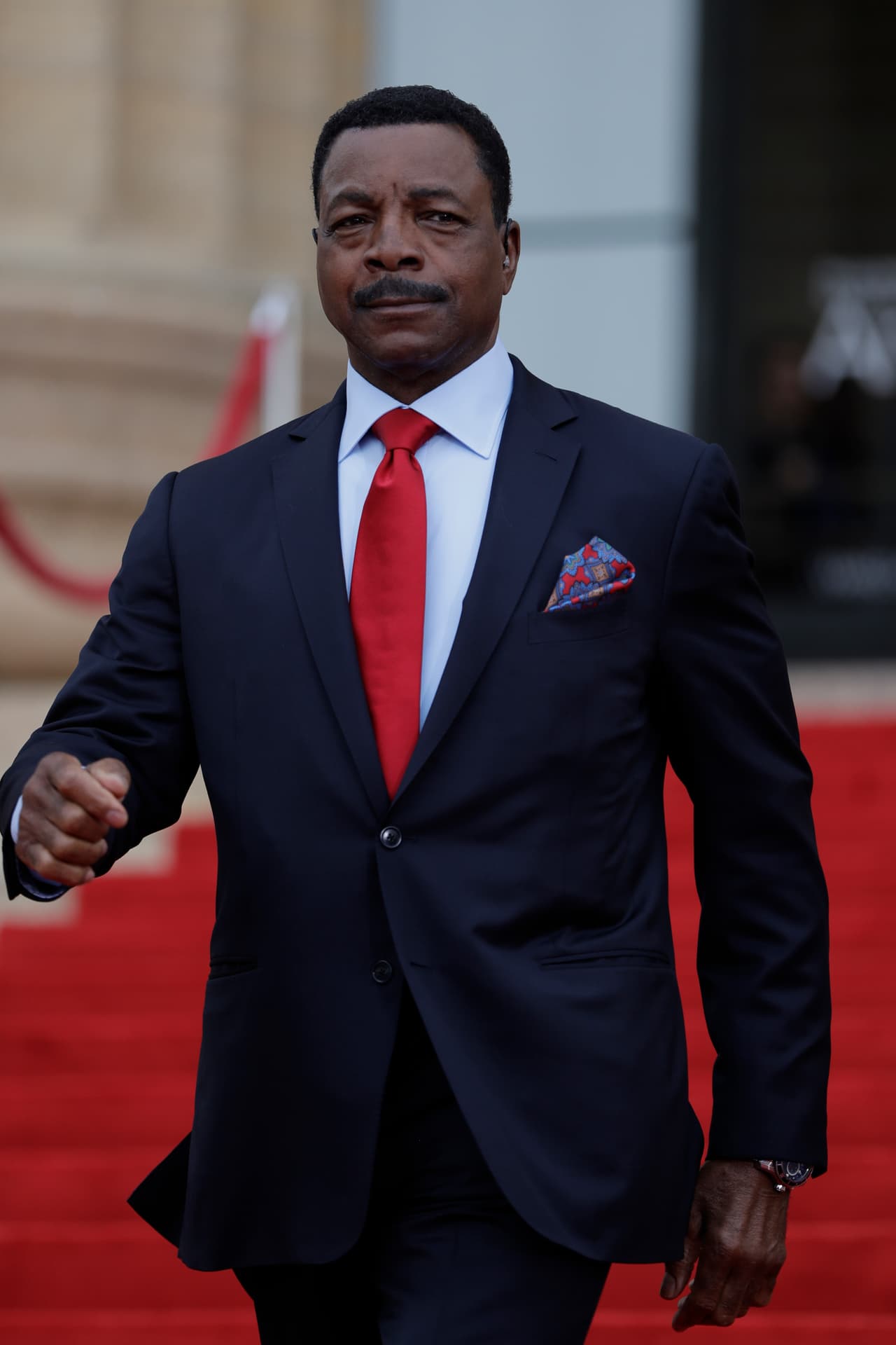 El actor Carl Weathers (Apollo Creed en la saga Rocky) también apareció para presenciar el Draft en Filadelfia.