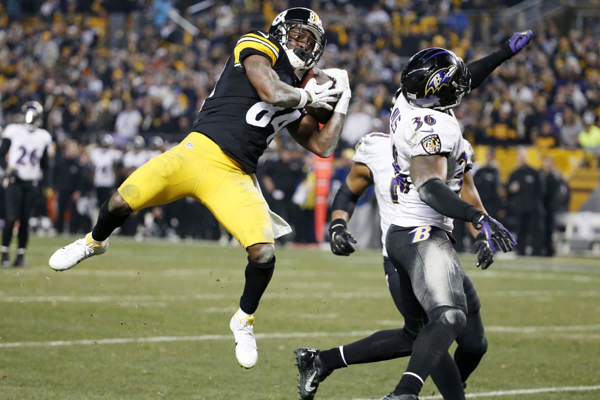 Receptor: Antonio Brown, Pittsburgh Steelers (AP-NFL).