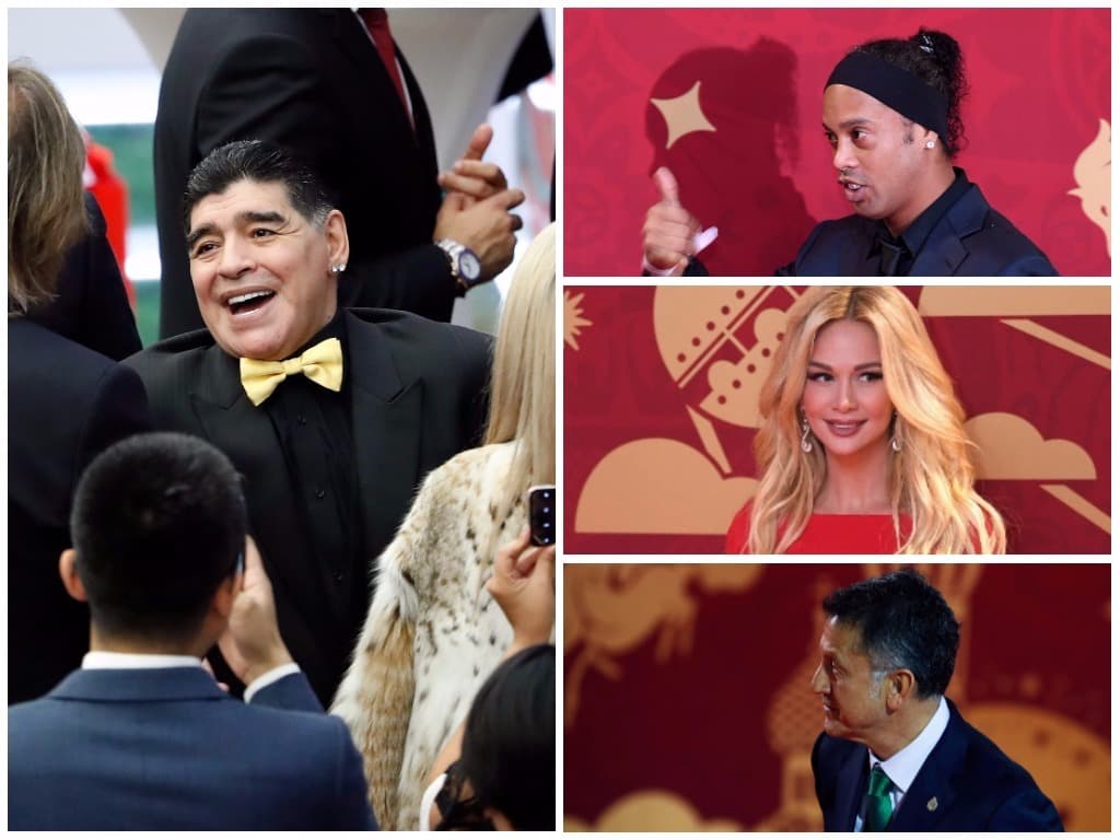 Exfutbolistas, entrenadores, sus esposas y más de los invitados de lujo que tuvo el magno evento en Moscú.