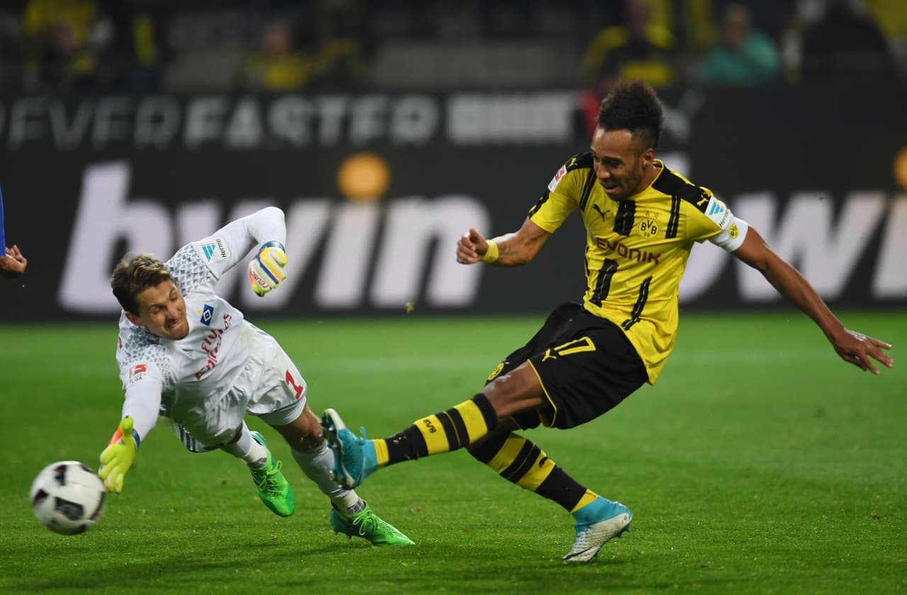 El gabonés Pierre-Emerick Aubameyang es la gran ficha goleadora del Borussia Dortmund, que a pesar de tener poder ofensivo en varios de sus jugadores tiene en el africano un referente para los rivales.
