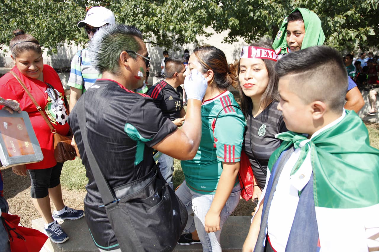 Atlanta vivió la fiesta de las semifinales de la Copa Oro 2015 con los duelos Estados Unidos vs. Jamaica y México vs. Panamá.