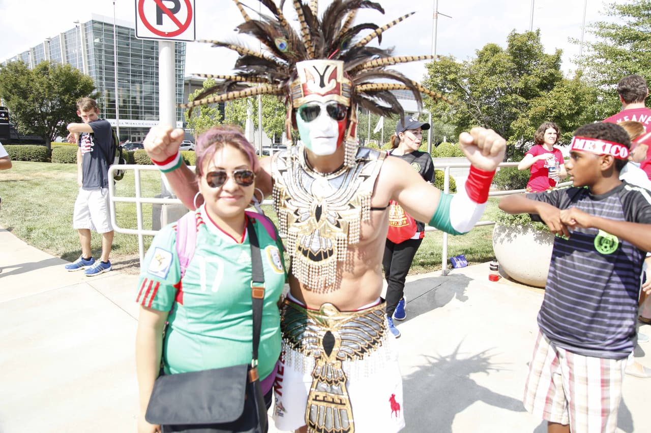 Atlanta vivió la fiesta de las semifinales de la Copa Oro 2015 con los duelos Estados Unidos vs. Jamaica y México vs. Panamá.