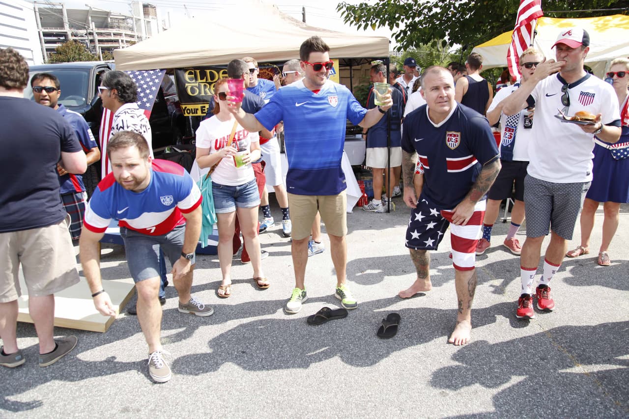 Atlanta vivió la fiesta de las semifinales de la Copa Oro 2015 con los duelos Estados Unidos vs. Jamaica y México vs. Panamá.