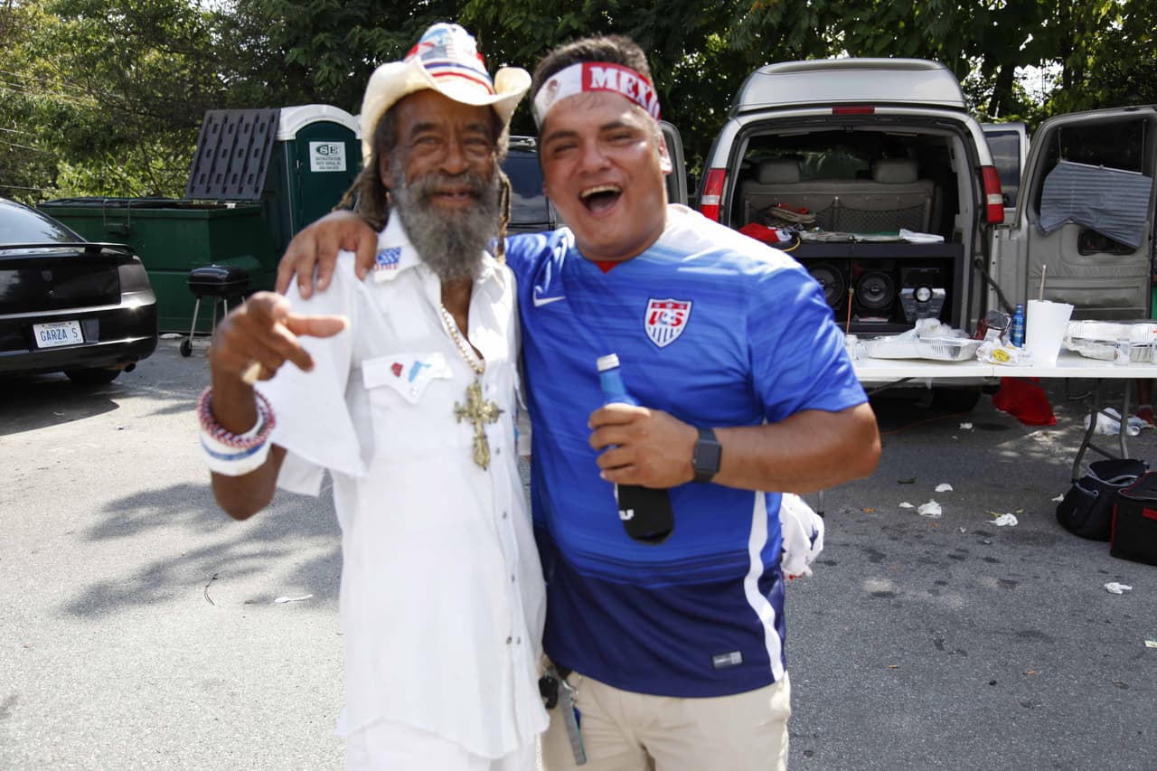 Atlanta vivió la fiesta de las semifinales de la Copa Oro 2015 con los duelos Estados Unidos vs. Jamaica y México vs. Panamá.