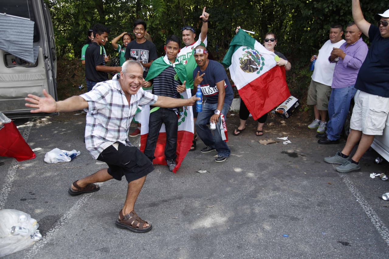Atlanta vivió la fiesta de las semifinales de la Copa Oro 2015 con los duelos Estados Unidos vs. Jamaica y México vs. Panamá.
