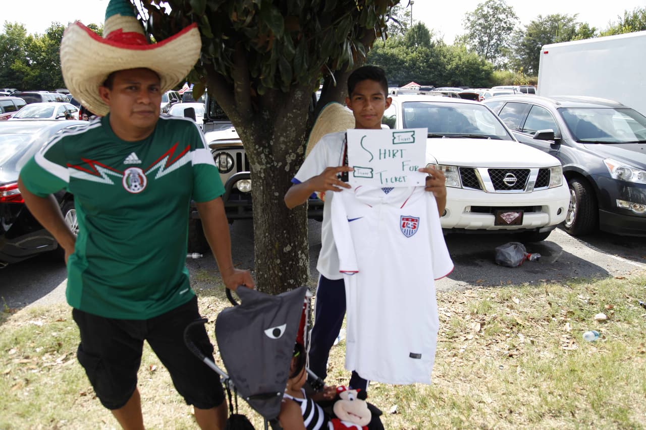Atlanta vivió la fiesta de las semifinales de la Copa Oro 2015 con los duelos Estados Unidos vs. Jamaica y México vs. Panamá.