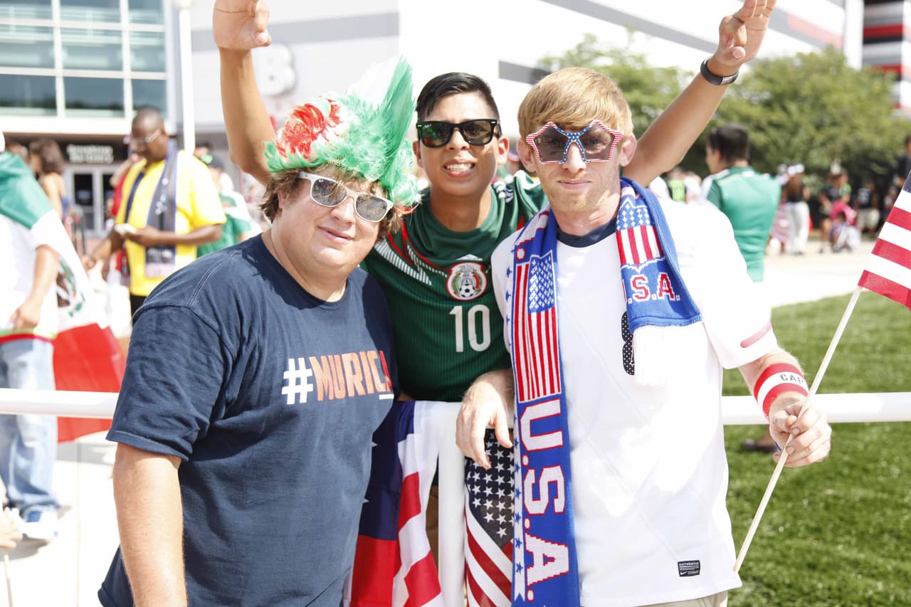 Atlanta vivió la fiesta de las semifinales de la Copa Oro 2015 con los duelos Estados Unidos vs. Jamaica y México vs. Panamá.