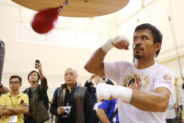 Manny Pacquiao entrena
