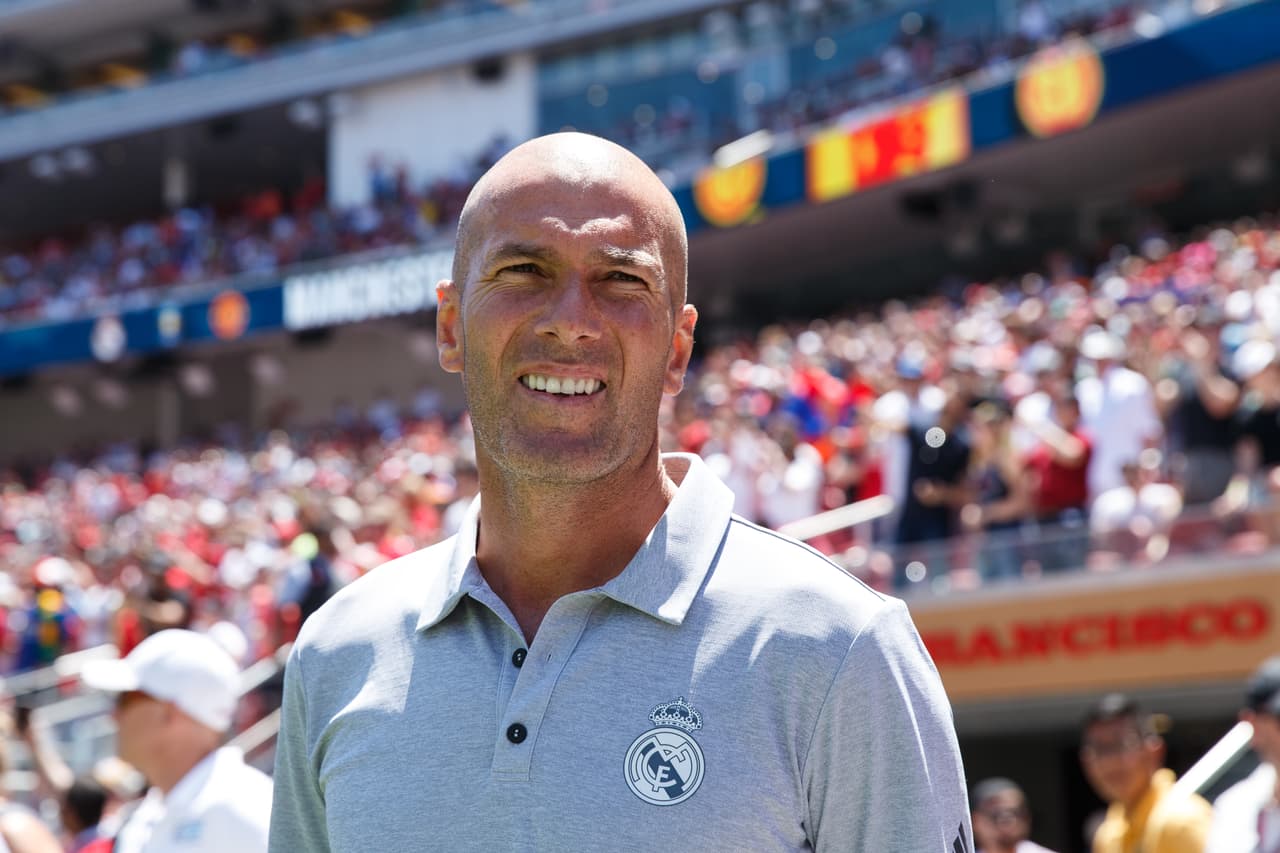 Zinedine Zidane, entrenador del equipo español, afrontaba su primer partido de preparación y su primra derrota de las 3 que sufrió en su gira por los Estados Unidos.