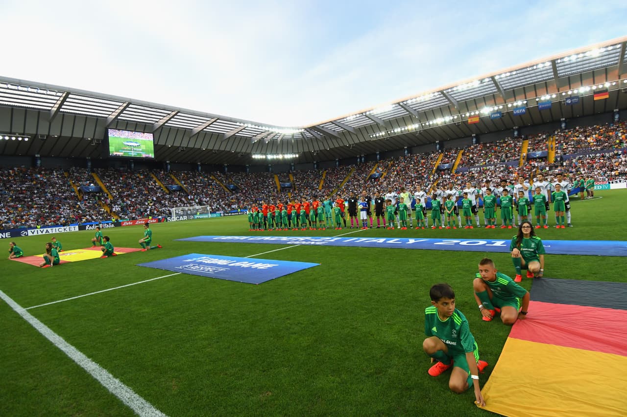 El Estadio Friuli de Udine fue escenario de la Final de la Euro Sub-21 entre España y Alemania.