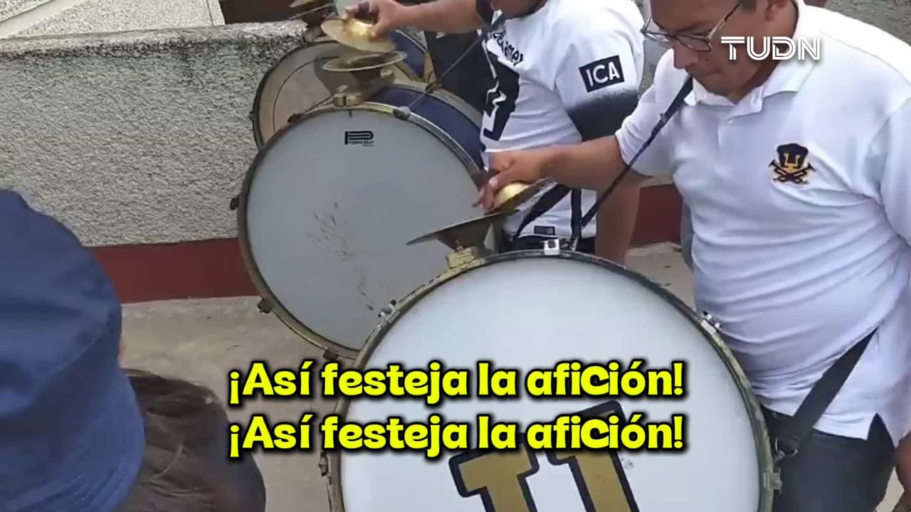 ¡Festejos de los aficionados de Pumas! La afición se enciende por su equipo