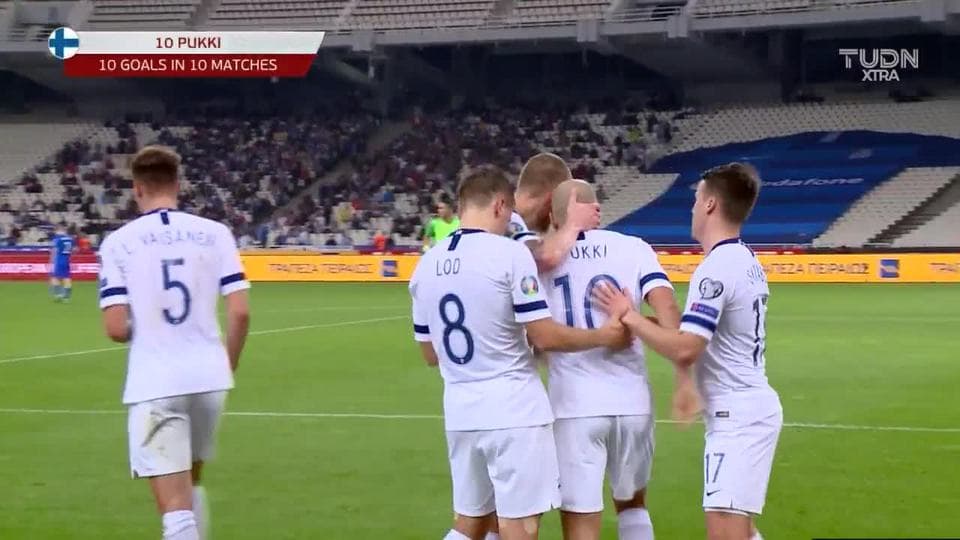 ¡GOOOL! Teemu Pukki anota para Finland