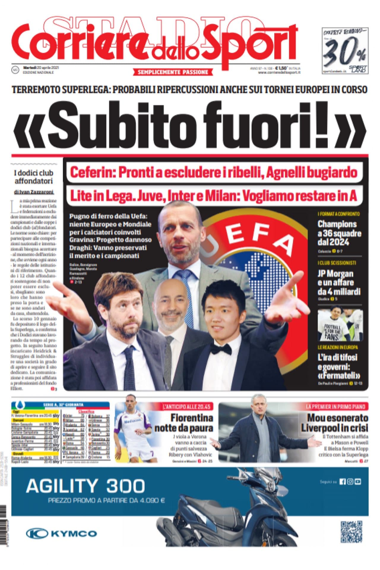 Estos son algunos encabezados de los medios de comunicación.