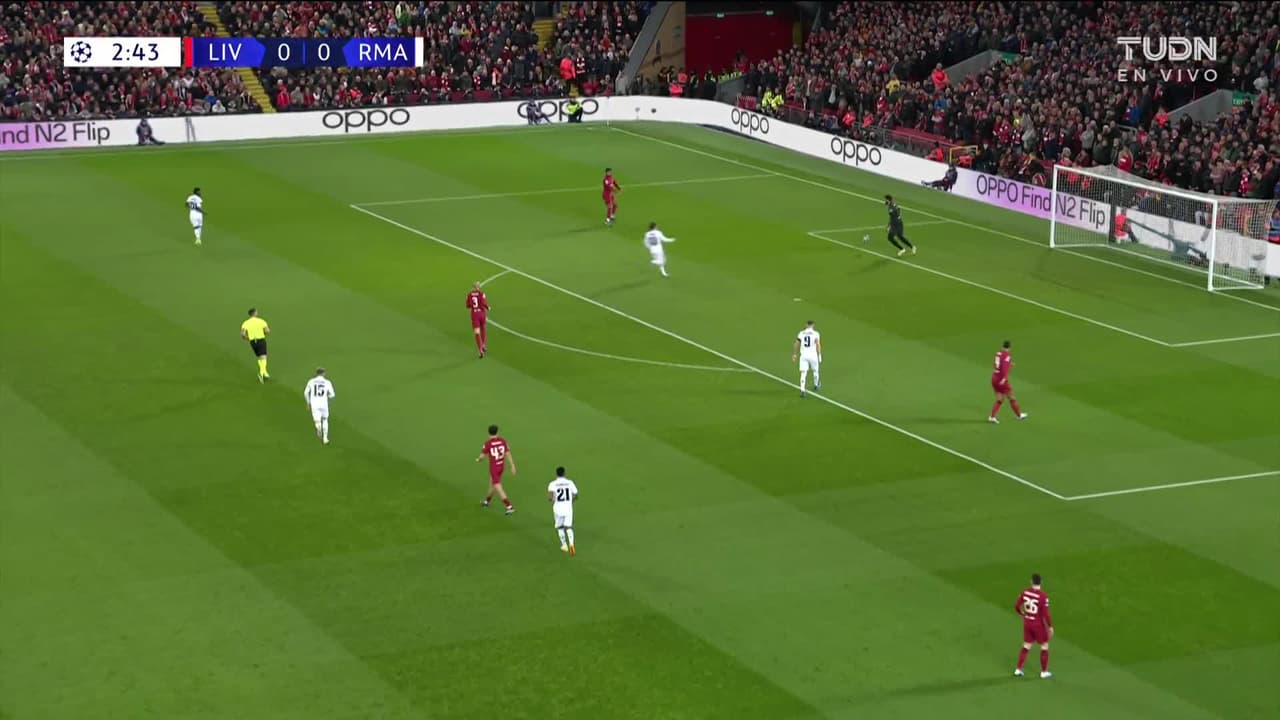 ¡GOL!  anota para Liverpool. Darwin Núñez