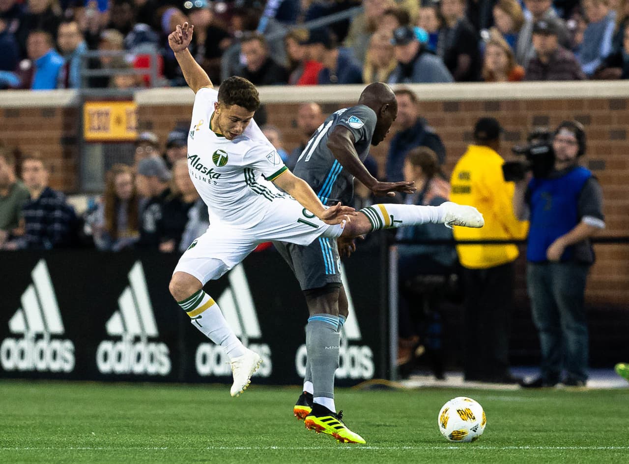 El juvenil argentino -con carrera en categorías menores de 'la Albiceleste'- Tomás Conechny hizo sus primeras armar en la MLS este año. (USA Today Images)