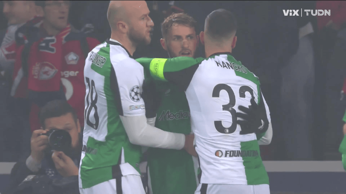 ¡Gol de Santiago Giménez vs. Lille! ¿Su último con el Feyenoord?