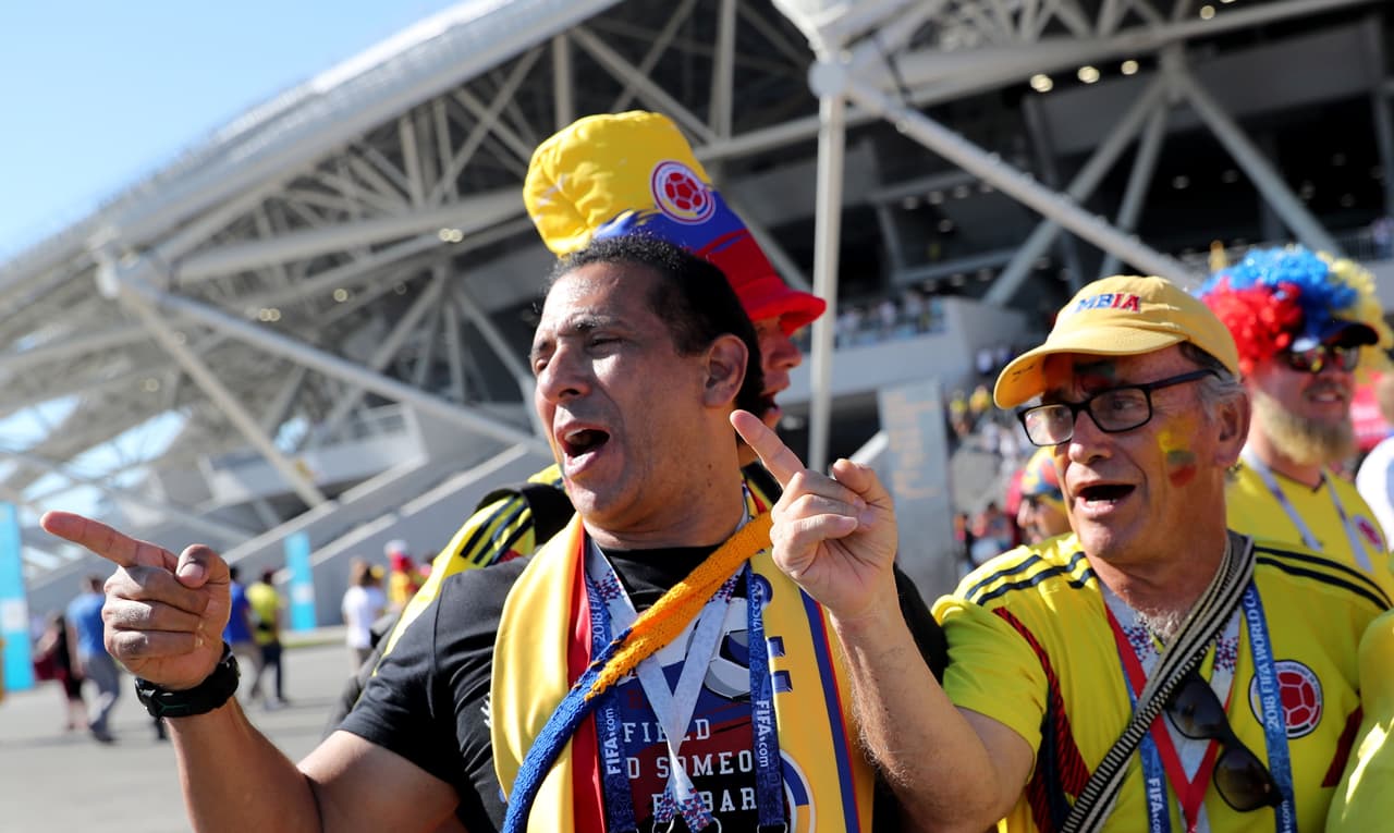 La alegría y el colorido encendió la fiesta del duelo de Colombia y Senegal, partido definitivo en la clasificación a octavos de finl por el grupo H del Mundial de Rusia 2018.