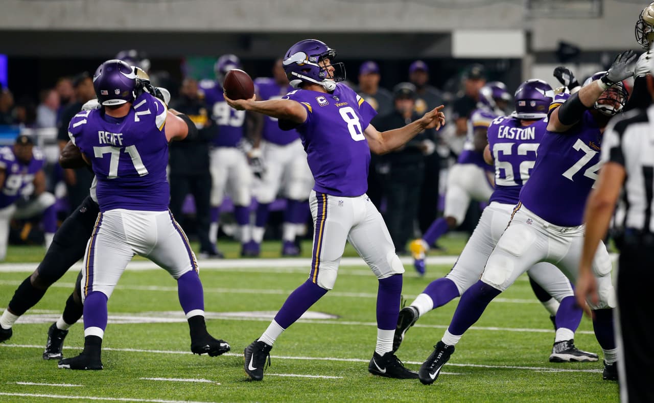 Minnesota le ganó a los Saints con todo y el combo Brees-Peterson