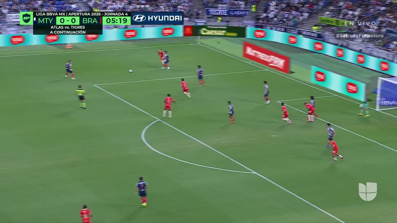 ¡GOL!  anota para Monterrey. Luca Orellano