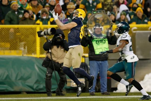 Jordy Nelson brilló para Green Bay con cuatro recepciones para 109 yardas y un touchdown.