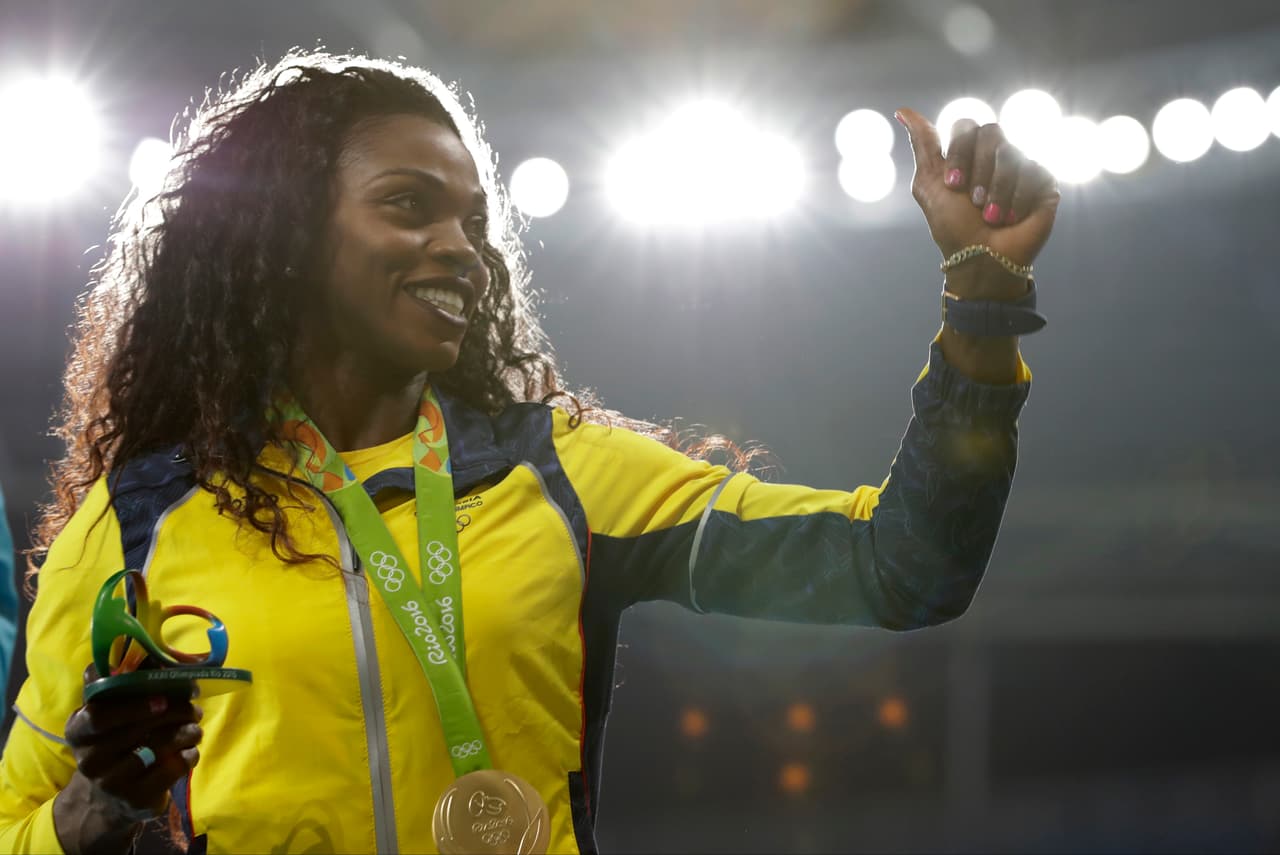 Ganadora del oro en Río 2016 y en los Mundiales de Atletismo de 2013 y 2015, la colombiana se convirtió en un referente del salto triple a nivel mundial en los últimos años.