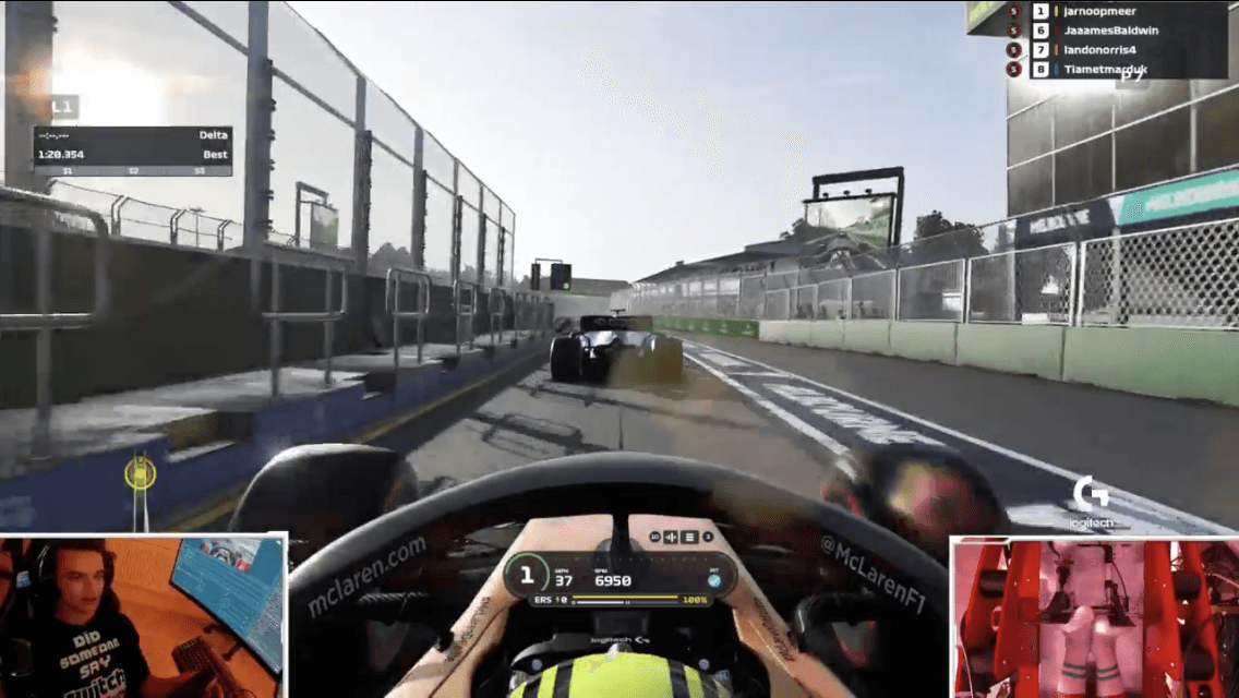 Ante la cancelación del inicio de la temporada de la Fórmula Uno, se corrió virtualmente el GP de Australia y hubo famosos que sorprendieron... hasta el portero del Real Madrid.