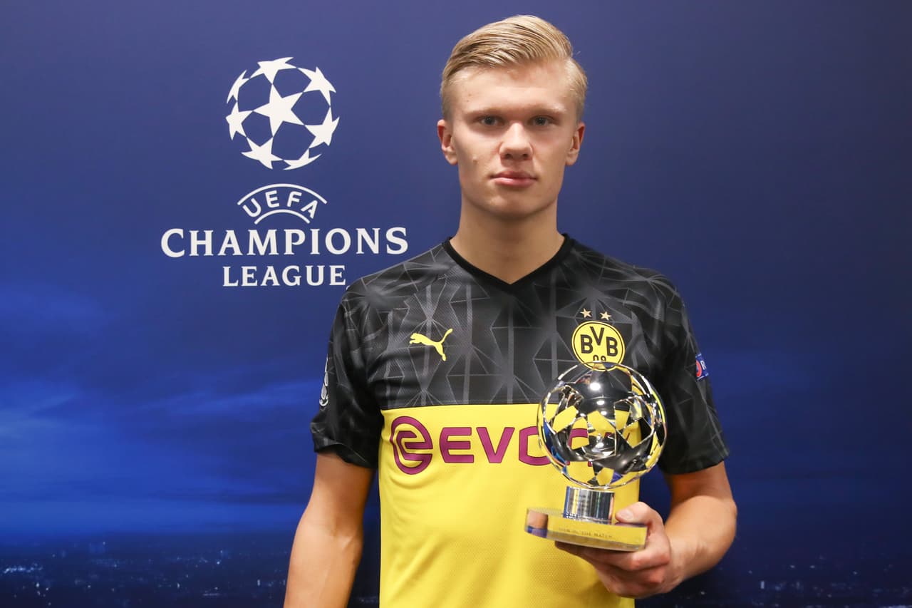 Erling Haaland. El noruego de 19 años reventó en dos ocasiones la portería que defendía Keylor Navas.