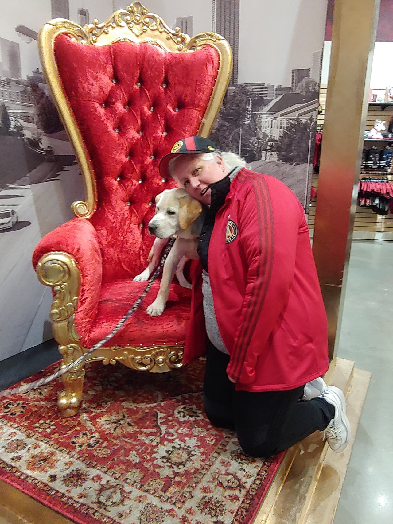 Él es Spike, el perro que busca servir como entrenamiento de perros y porta con gusto la playera del Atlanta United. Su misión es ayudar en algún momento a ayudar a un veteranos que lo necesiten.