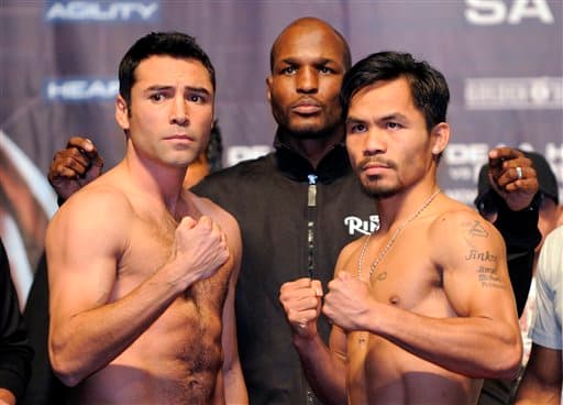 Manny Pacquiao sorprendió al mundo cuando venció a Oscar De la Hoya el 6 de diciembre del 2008 en el MGM Grand Arena de Las Vegas. (Texto: Geovany Guerrero)