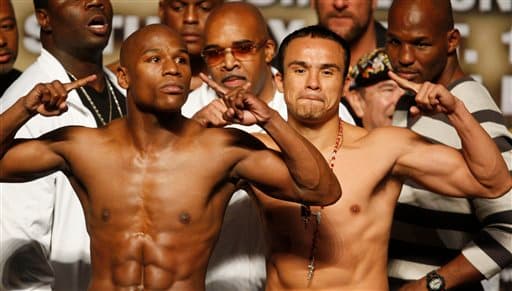 Juan Manuel Márquez fue el púgil elegido para el regreso del retiro temporal de Floyd Mayweather Jr., el estadounidense tenía dos años con los guantes colgados. (Texto: Geovany Guerrero)