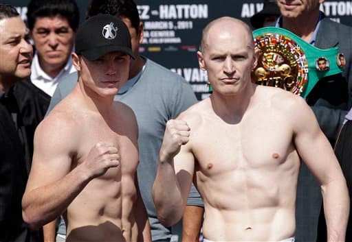 Saúl ‘Canelo’ Álvarez conquistó el cinturón superwelter contra Matthew Hatton el 5 de marzo del 2011. El inglés venía de welter, subió una división, después de esa batalla nunca más combatió en las 154 libras. (Texto: Geovany Guerrero)