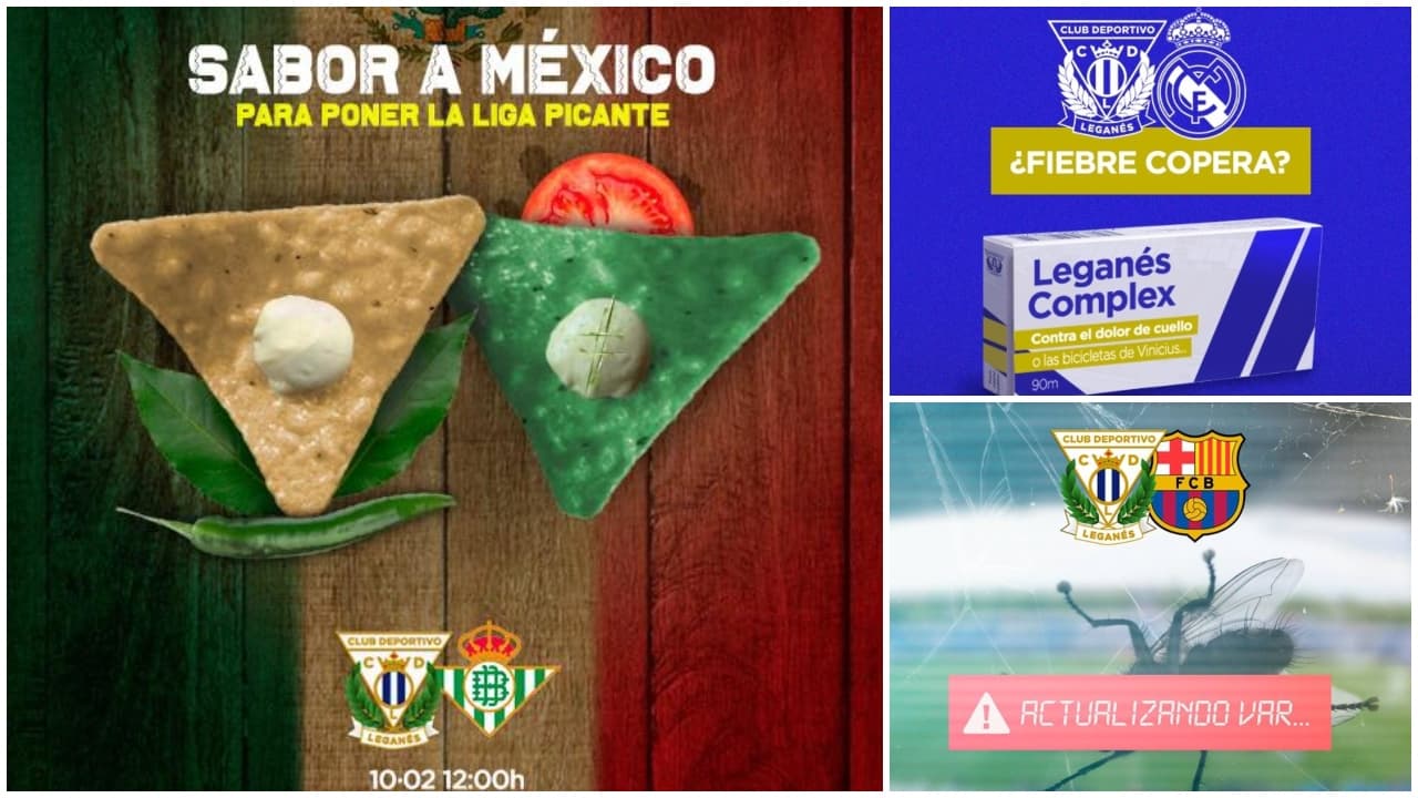 Pepino con sal y limón y chile: picardía 'mexicana' en los posts del Leganés