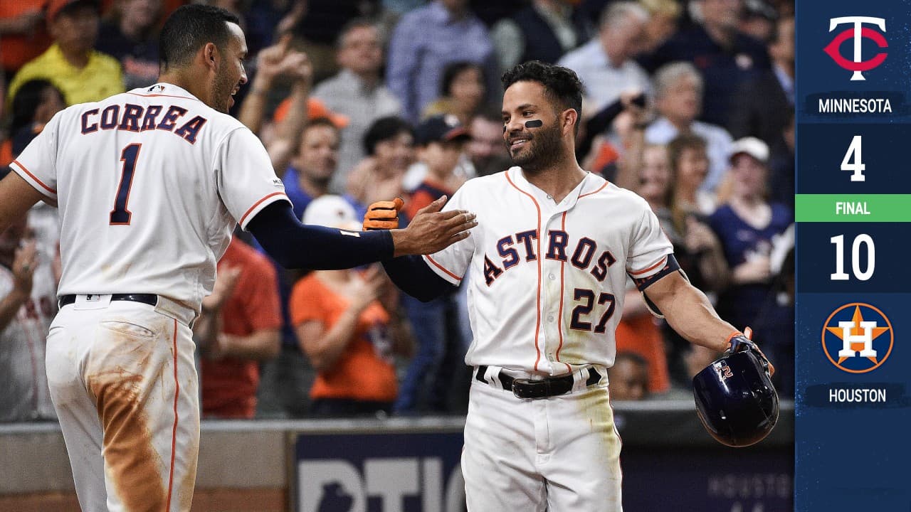 Cuadrangular de Altuve impulsa victoria de los Astros sobre los Twins