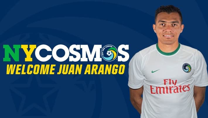 El venezolano Juan Arango ficha por el New York Cosmos