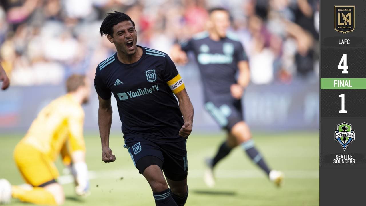 LAFC se afianza como superlíder goleando a Seattle Sounders con show del imparable Carlos Vela