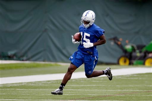 Mira las mejores tomas del WR novato de los Indianapolis Colts, Phillip Dorsett, durante su sesión de fotos y durante el campo de entrenamiento (AP-NFL).