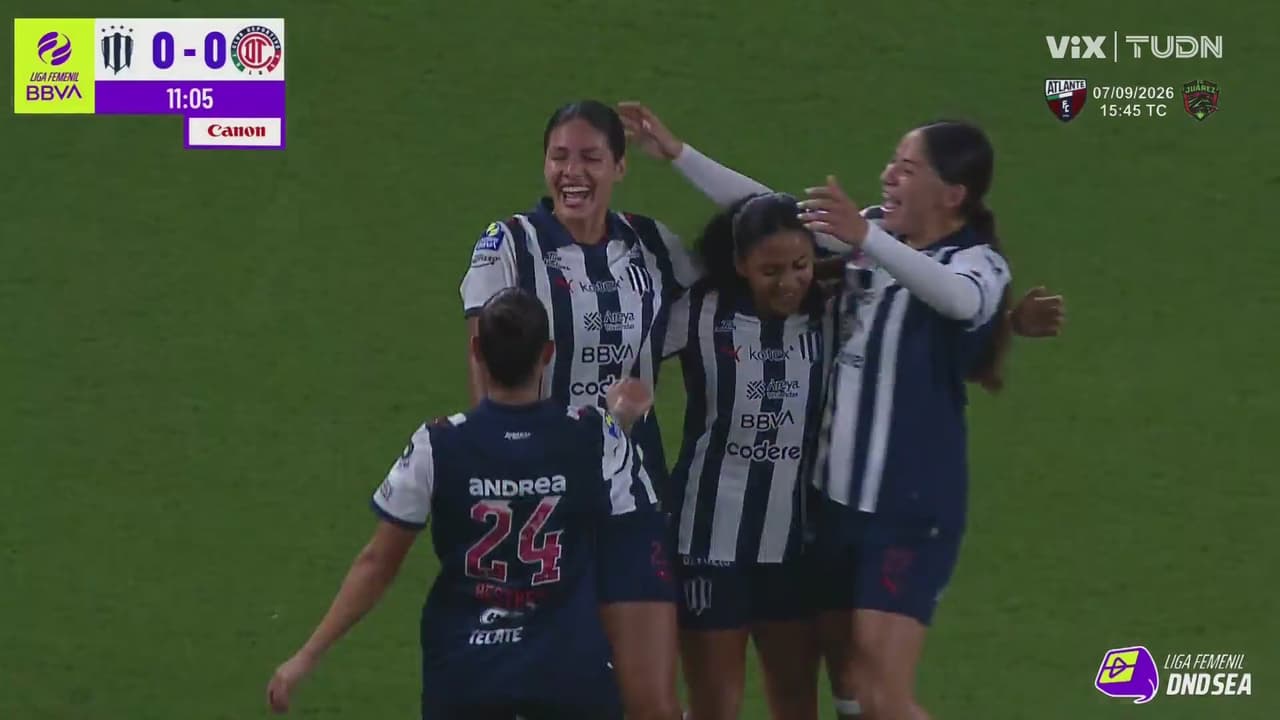 ¡Gran remate de cabeza de Aerial Chavarin! Rayadas lo gana 1-0