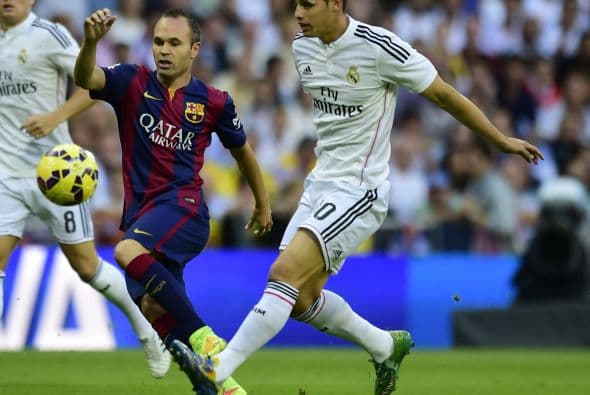 Real Madrid y Barcelona se enfrentaron por primera vez en la temporada 2014-15 en duelo de Liga en el Santiago Bernabéu.