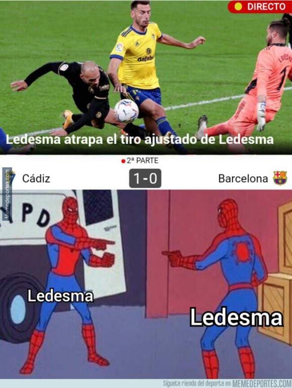 Estos son los memes de la derrota del Barcelona a manos del Cádiz | El poderoso ‘Submarino Amarillo’ del ‘Choco’ Lozano despachó a los culés y ahora los memes hacen lo suyo.