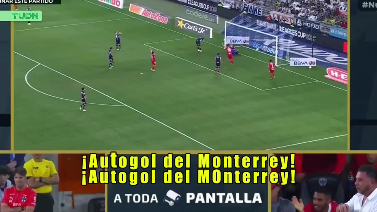 ¡Autogol del Monterrey! Terrible error del conjunto Rayado
