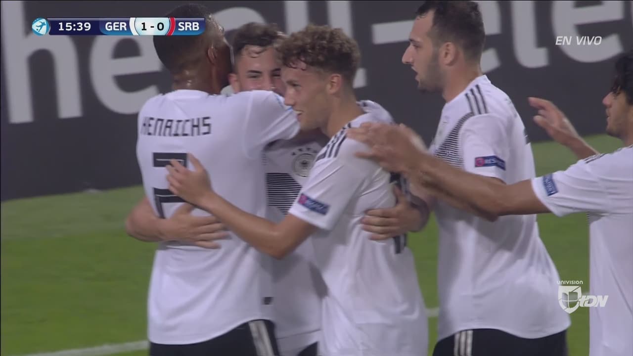 Marco Richter hace el 1-0 de Alemania a Serbia; tercer gol en dos partidos
