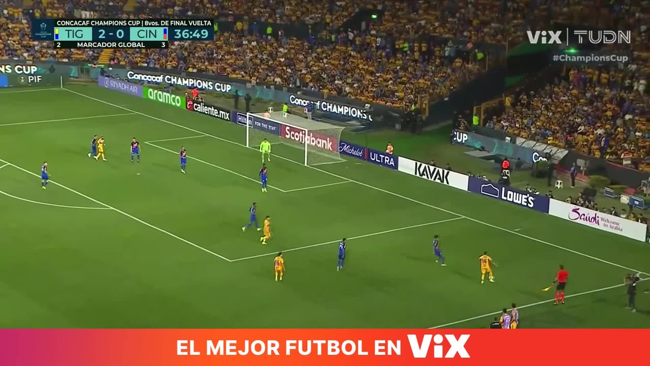 ¡La remontada está cerca! Tigres acecha el gol que iguala el global
