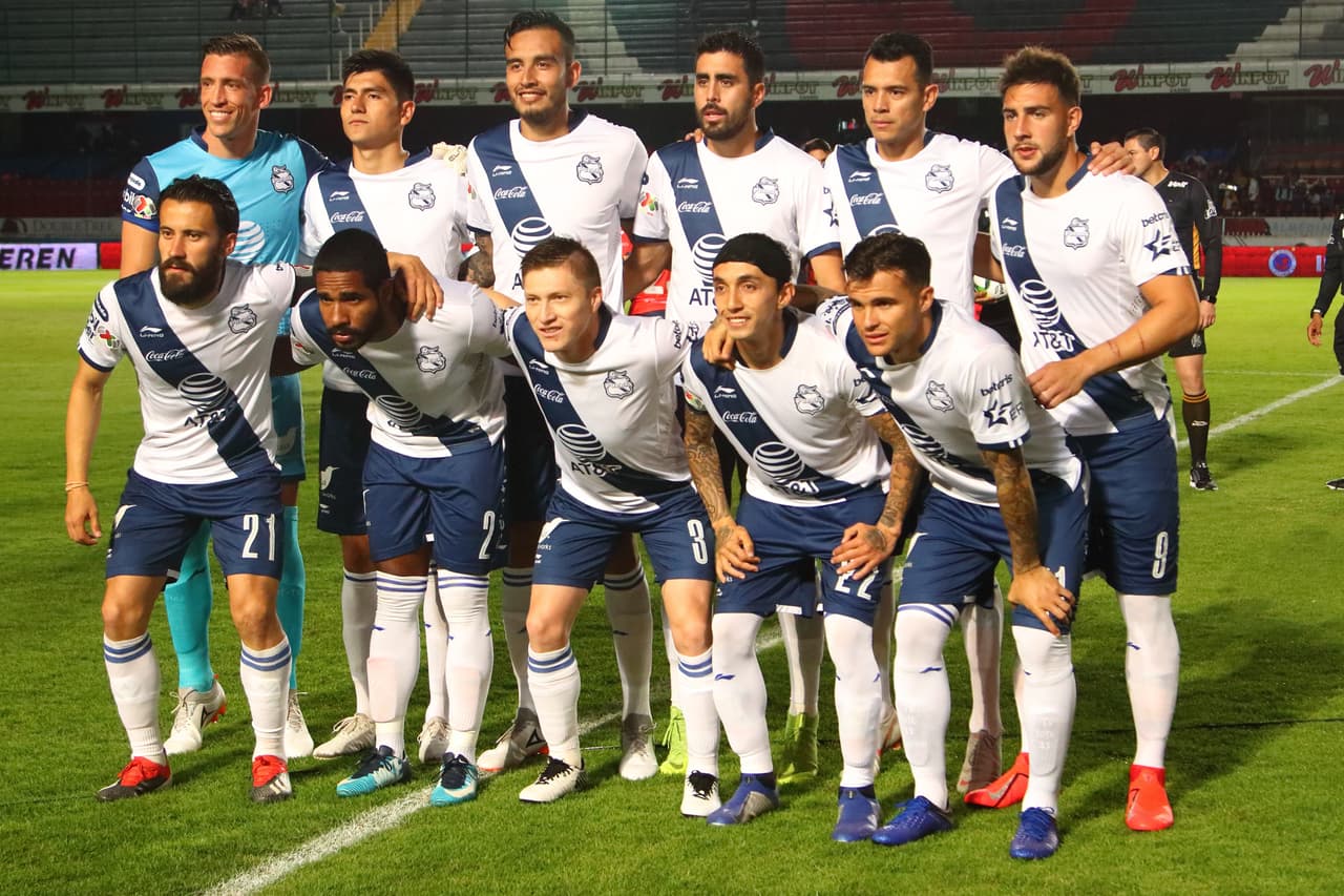 La formación inicial del Puebla para su encuentro de este viernes.