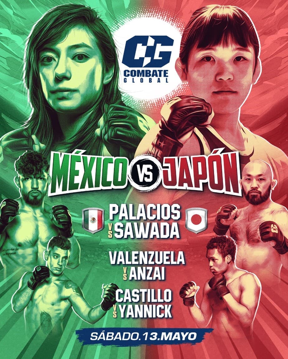 La función del 13 de mayo será espectacular con peleadores de México contra los de Japón.