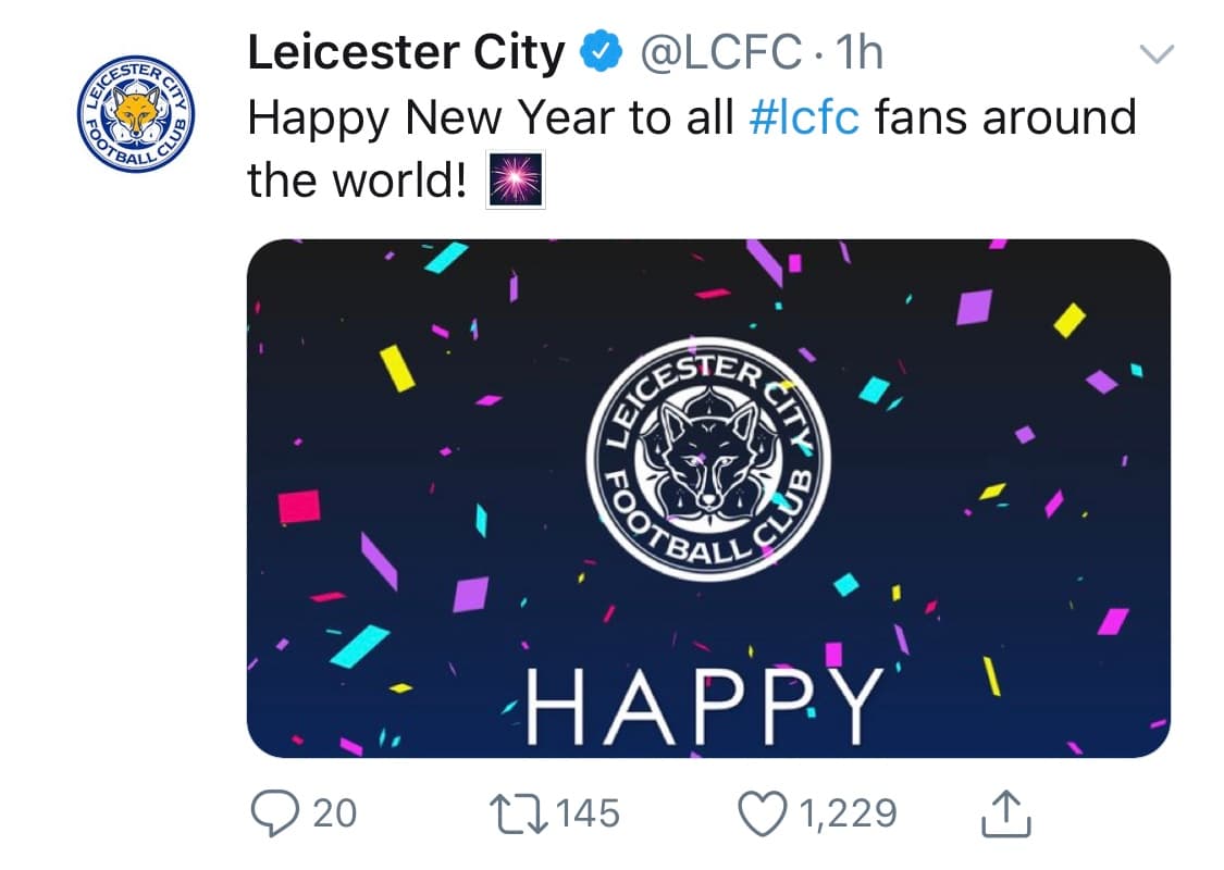 Jugadores entrenadores y clubes desean un gran 2020 a todos sus aficionados.