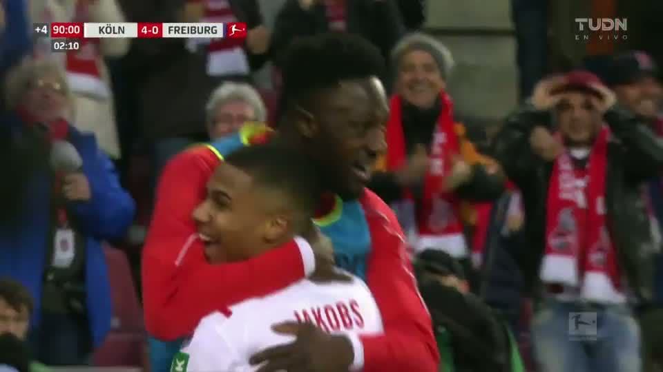 ¡GOOOL! Ismail Jakobs anota para 1. FC Köln