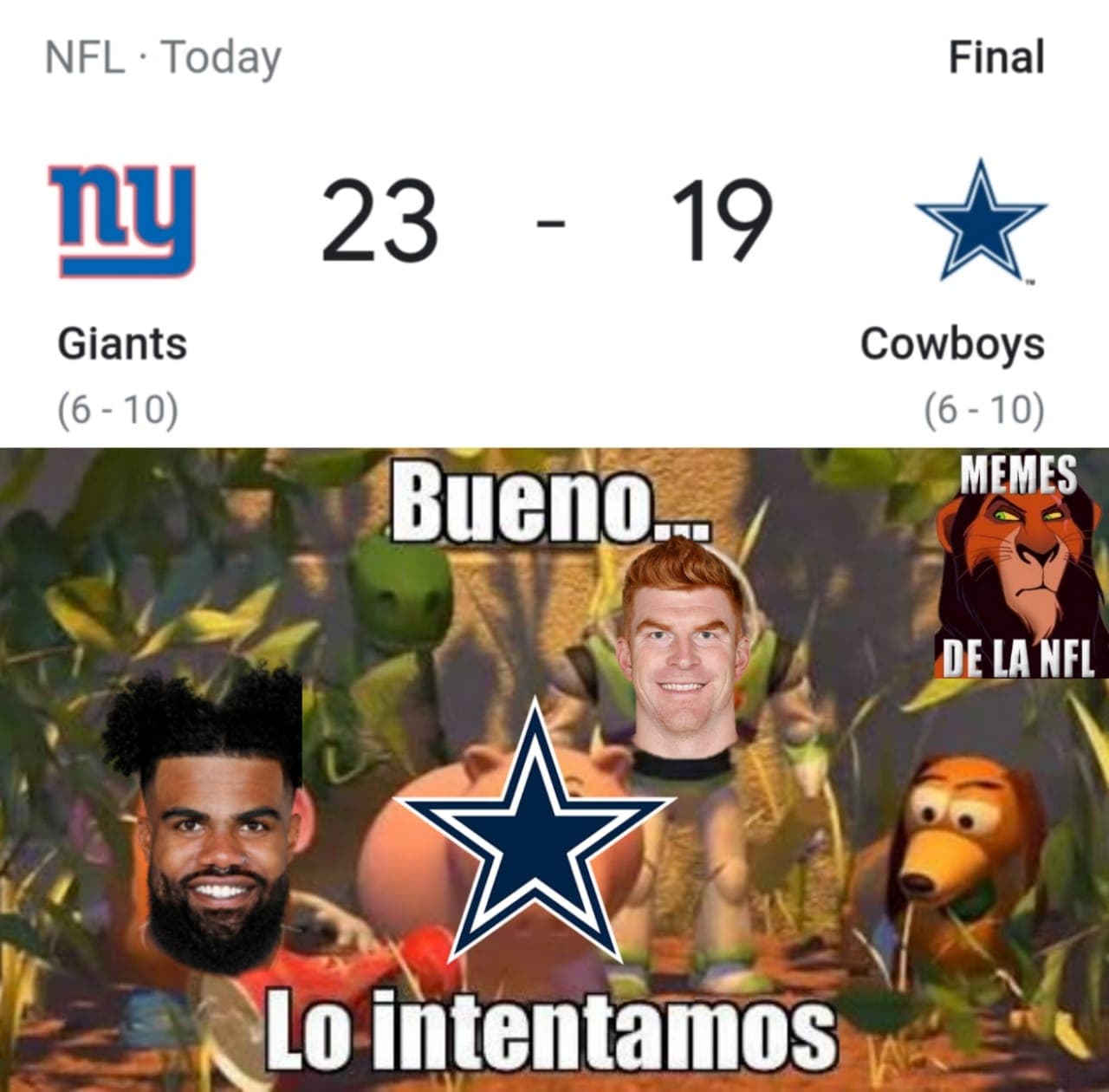Termina la temporada regular de la NFL y nosotros te regalamos los mejores memes que nos dejo la semana 17.